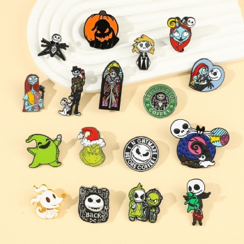 Christmas Eve Horror Pins Creative Cartoon Enamel Pins