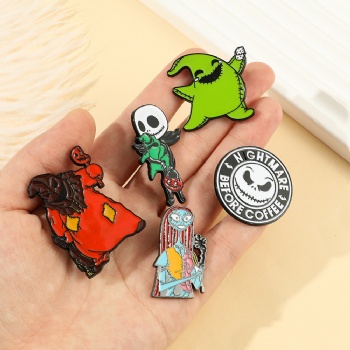 Christmas Eve Horror Pins Creative Cartoon Enamel Pins