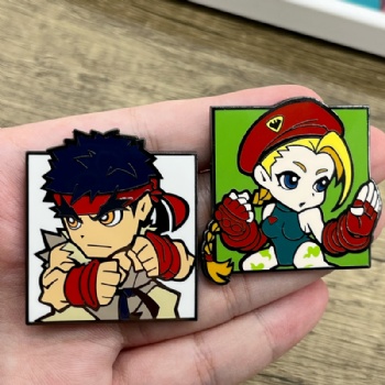 Street Fighter Anime Hard Enamel Pins