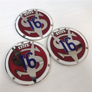 Custom Hard Enamel Car Emblem with 3M adhesive